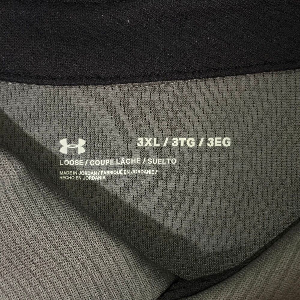 Under Armour Polo Shirt Mens XXXL 3XL Gray Short Sleeve Loose Fit Golf NWT - Picture 5 of 6